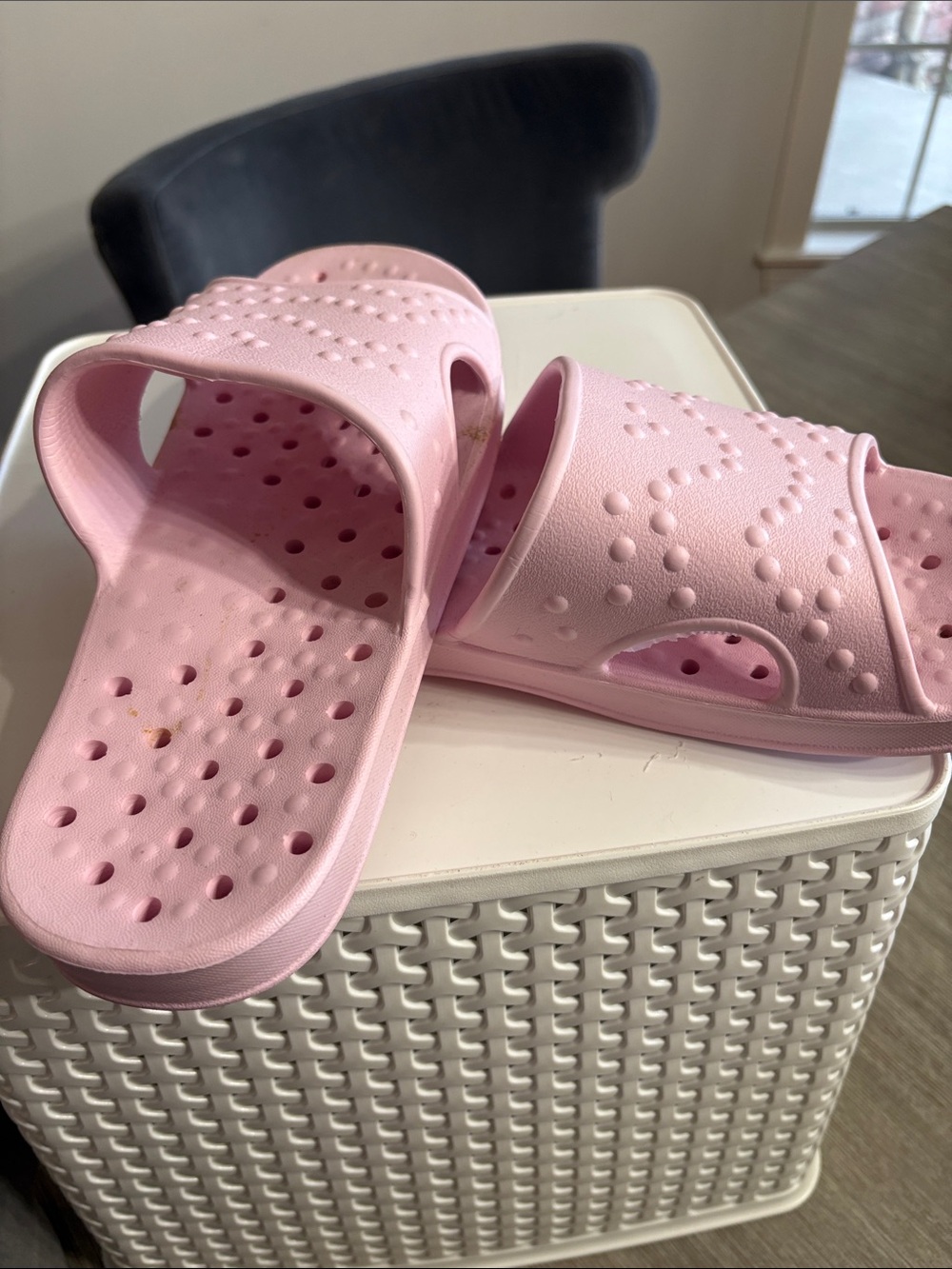 Pink Cushioned Shower Slide Sandals for Women